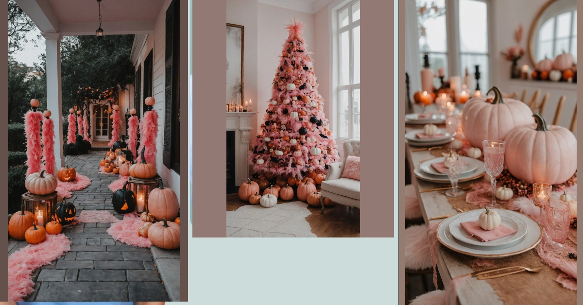Banish the Boring: 12 Pink Decor Ideas for a Spooky Halloween**  
**